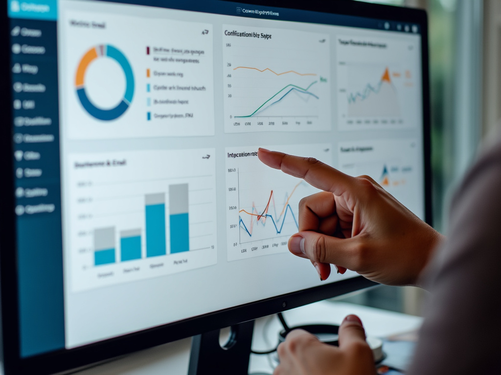 a person pointing at a computer screen